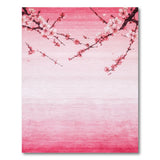 Cherry Blossom Pink Watercolor Area Rug