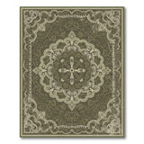 Distressed Green Vintage Area Rug