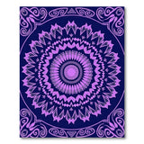 Mandala Purple Mandala Persian Area Rug