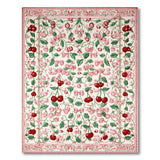 Cherry Orchard Fruit Pattern Area Rug