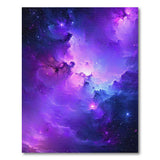 Purple Nebula Cosmic Area Rug