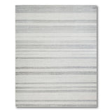 Geometric Modern Grey Horizontal Stripe Area Rug