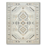 Southwestern Beige Grey Southwestern Geometric Area Rug