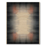 Modern Halftone Geometric Area Rug in Black Beige