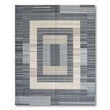 Geometric Modern Geometric Grey Abstract Area Rug