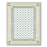 Green Insect Motif Traditional Persian Rug