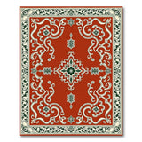 Ornate Red Persian Medallion No. 4 Area Rug