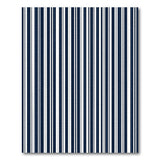 Bold Navy White Vertical Stripe Area Rug