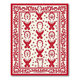 Whimsical Gingerbread Men Red Area Rug
