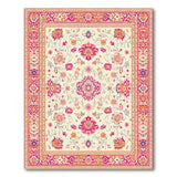 Multi-color and Patterns Vibrant Pink Floral Persian Area Rug