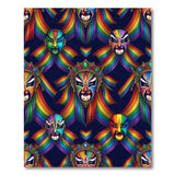 Rainbow Peking Opera Mask Area Rug