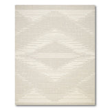 Beige and Neutral Beige Geometric Diamond Area Rug