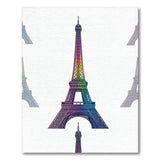 Rainbow Eiffel Tower Area Rug