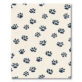 ODIKA Washable Paw Print Rug - Pet-Friendly Non-Slip Low Pile Area Rug