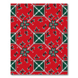 Festive Red Holly Plaid Area Rug