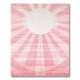 Pink Sunburst Radiance Area Rug