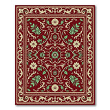 Red Traditional Persian Elegant Red Floral Persian Area Rug