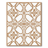 Tan Intricate Geometric Lattice Area Rug