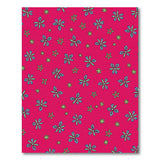 Whimsical Pink Flower Star Area Rug