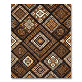 Heritage Tribal Geometric Brown Tan Area Rug