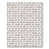 Modern Brown Grid Lattice Area Rug