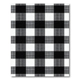 Timeless Black White Plaid Check Area Rug