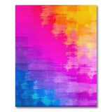 Vibrant Multi-Color Brushstroke Abstract Area Rug