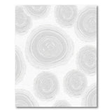 Grey Tree Ring Scatter Area Rug