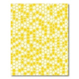 Vibrant Yellow Honeycomb Geometric Area Rug