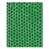 Vibrant Green Honeycomb Geometric Area Rug