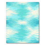 Blue Teal Water Ripple Coastal Area Rug