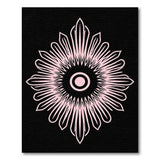 Pink Mandala Geometric Area Rug
