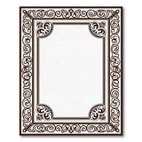 Ornate Baroque Border Area Rug