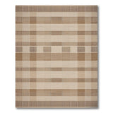 Brown and Tan Brown Tan Woven Plaid Area Rug