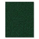 Lush Emerald Leaf Pattern Area Rug