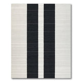 Stripe Bold Black White Vertical Stripe Rug