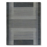 Grey Grey Geometric Woven Area Rug