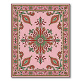 Elegant Pink Persian Medallion Area Rug