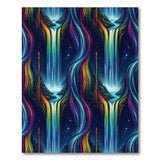 Rainbow Waterfall Night Rug