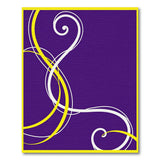Purple Swirl Abstract Purple Area Rug