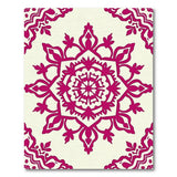 Elegant Pink Mandala Persian Area Rug
