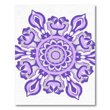 Traditional Persian Purple Intricate Purple Mandala Area Rug