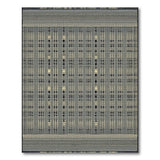 Modern Black White Geometric Dot Area Rug