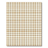Brown Tan Plaid Check Rustic Farmhouse Area Rug