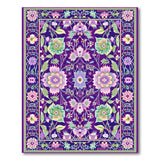 Multi-color and Patterns Vibrant Purple Floral Persian Area Rug