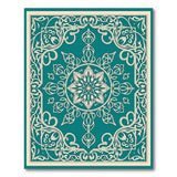 Teal Persian Medallion No. 4 Area Rug