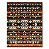 Black Terracotta Southwestern Geometric Rug
