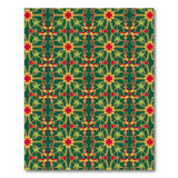 Vibrant Green Red Star Geometric Persian Rug