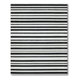 Bold Black White Striped No. 65 Area Rug