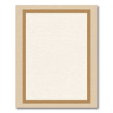 Beige Bordered Geometric Area Rug